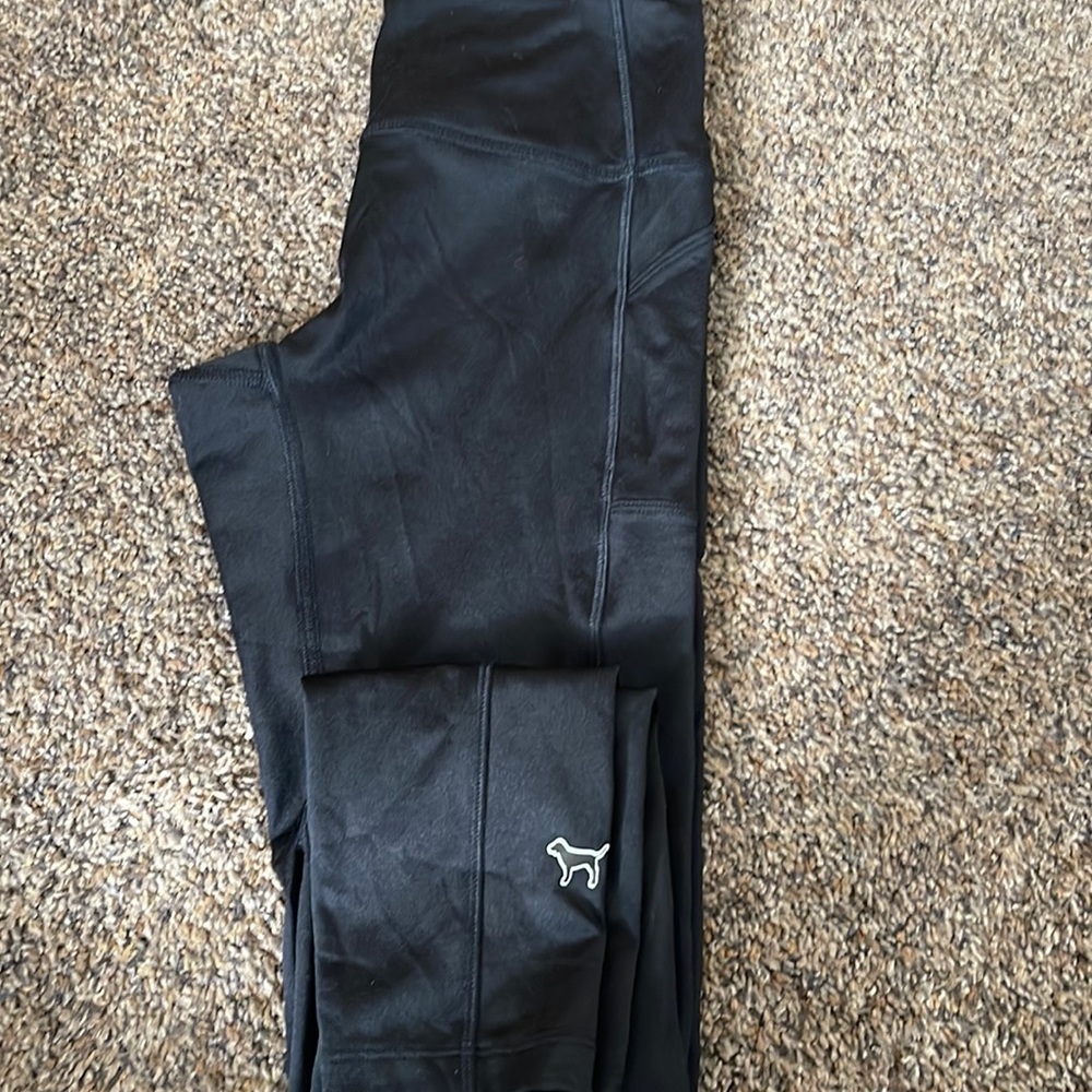 Pink leggings size small cozy